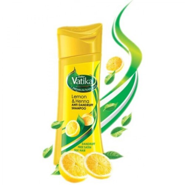 Buy Dabur Vatika Lemon and Henna Anti Dandruff Shampoo - 180 ml