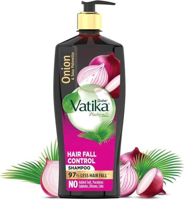 Dabur Vatika Onion Hair Fall Control Shampoo - 640ml