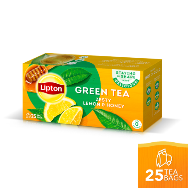 Lipton Green Tea Zesty Lemon & Honey 25 Tea Bags